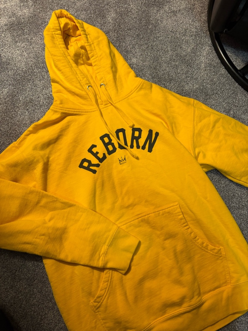 Reborn Yellow Graphic Hoodie